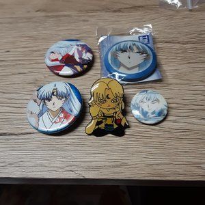 Inuyasha Sesshomaru Anime Lot Enamel Pin Can Badge Button Japan Sesshoumaru